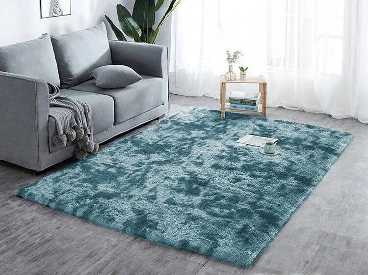 Dywan Shaggy Ombre 350x250 cm Do Salonu I Sypialni - Granatowy
