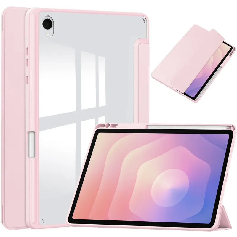 Etui Clear Pencil SAMSUNG Galaxy Tab S11 11 SM SMX736 Klapka - Zielone