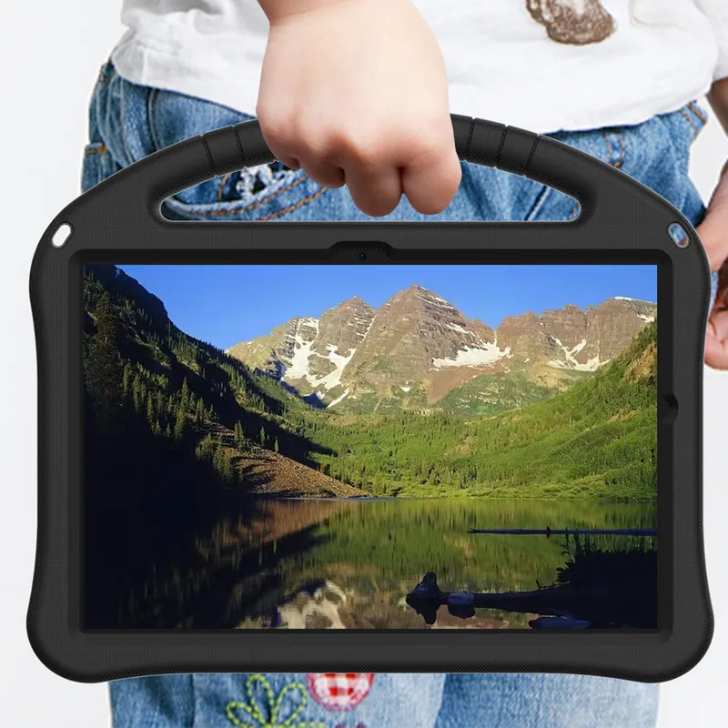 Etui Do Galaxy Tab A11+ Plus A9+ Plus 10.9" FunColor Z Podstawką - Czarny