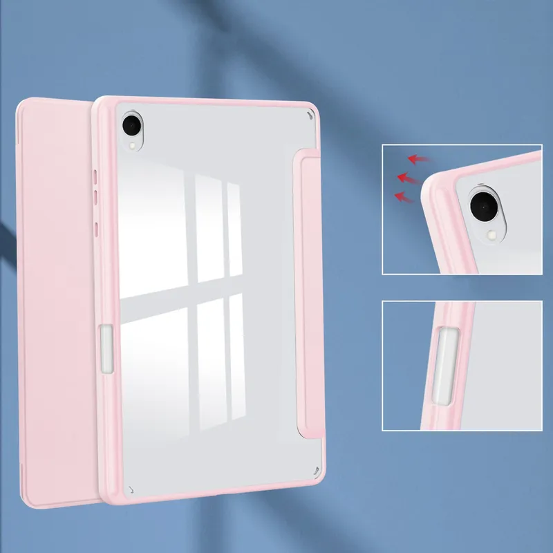 Etui Clear Pencil SAMSUNG Galaxy Tab S11 11 SM SMX736 Klapka - Zielone