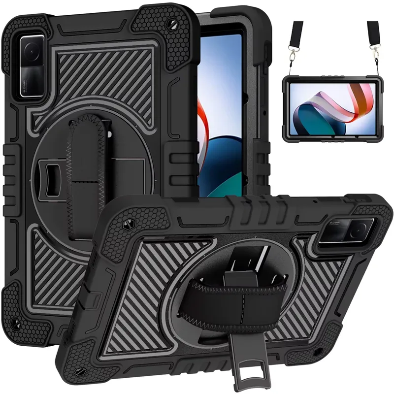 Etui Pancerne Shockproof Do XIAOMI Redmi Pad SE 11 2023 Z Uchwytem - Czarne