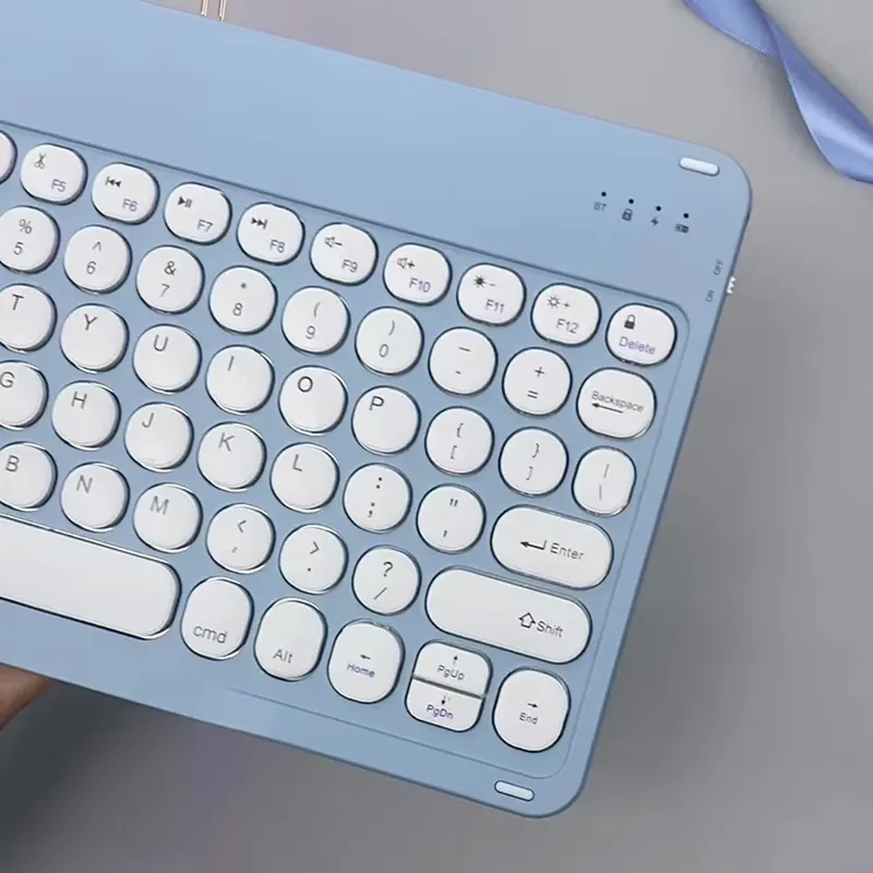 Etui Do XIAOMI Redmi Pad SE 8.7 Z Klawiaturą Bluetooth - Niebieski