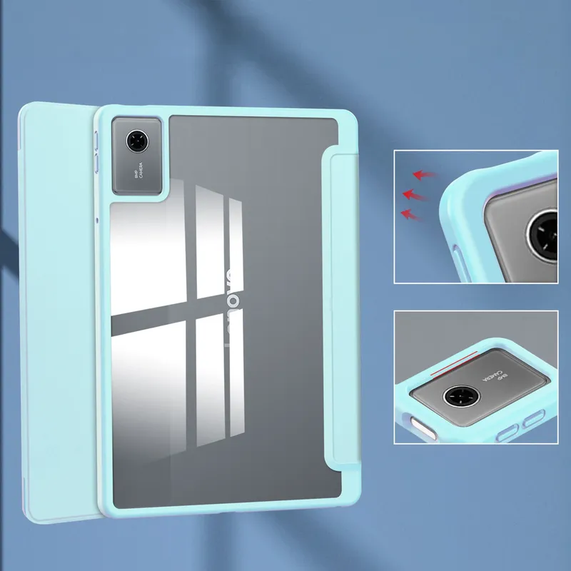 Etui Do Lenovo Idea Tab 11 2025 Z Podstawką I Miejscem Na Rysik - Niebieski