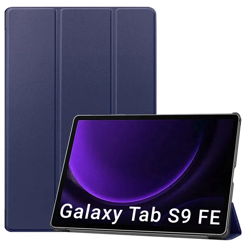 Etui Smart Do SAMSUNG Galaxy Tab S9/S10 FE 10.9 Z Podstawką - Granatowe