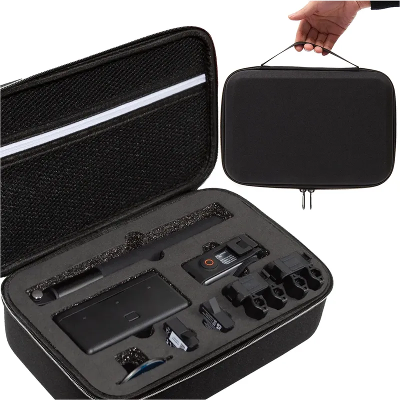 Etui Do Kamery DJI Osmo Action 3/4 Ochronne Z Podstawką - Czarne