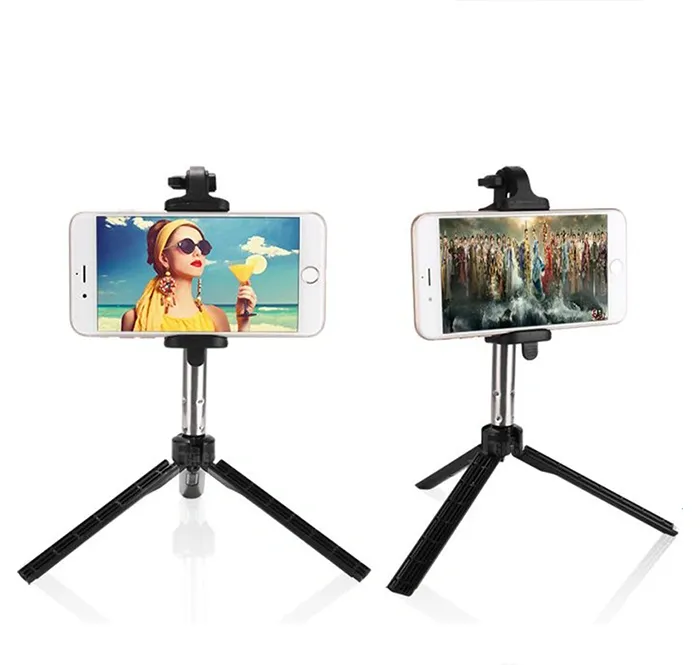 Selfie Stick Statyw 2w1 Bluetooth Uchwyt Monopod - Czarny