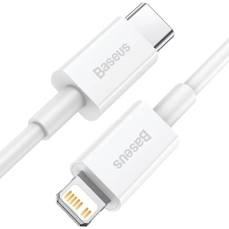 Kabel BASEUS Superior Series USB-C Lightning PD 20W 1m - Biały