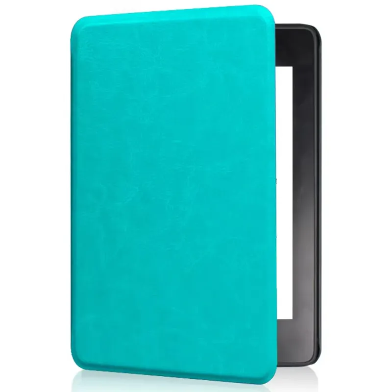 Etui Skórzane Do Kindle Paperwhite 6 Z Uchwytem - Niebieski