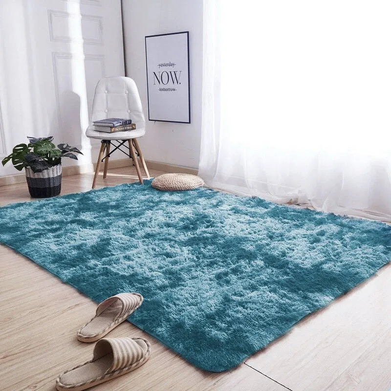 Dywan Shaggy Ombre 250x200 cm Do Salonu I Sypialni - Navy