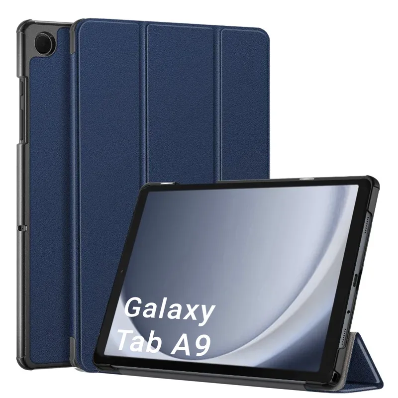 Etui Smart SAMSUNG Galaxy Tab A9 8.7 X110 Z Podstawką - Granatowe