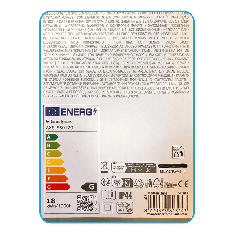 Lampki Choinkowe 576 LED 7m Ciepłe Wewnętrzne Zewnętrzne Timer IP44 - Białe