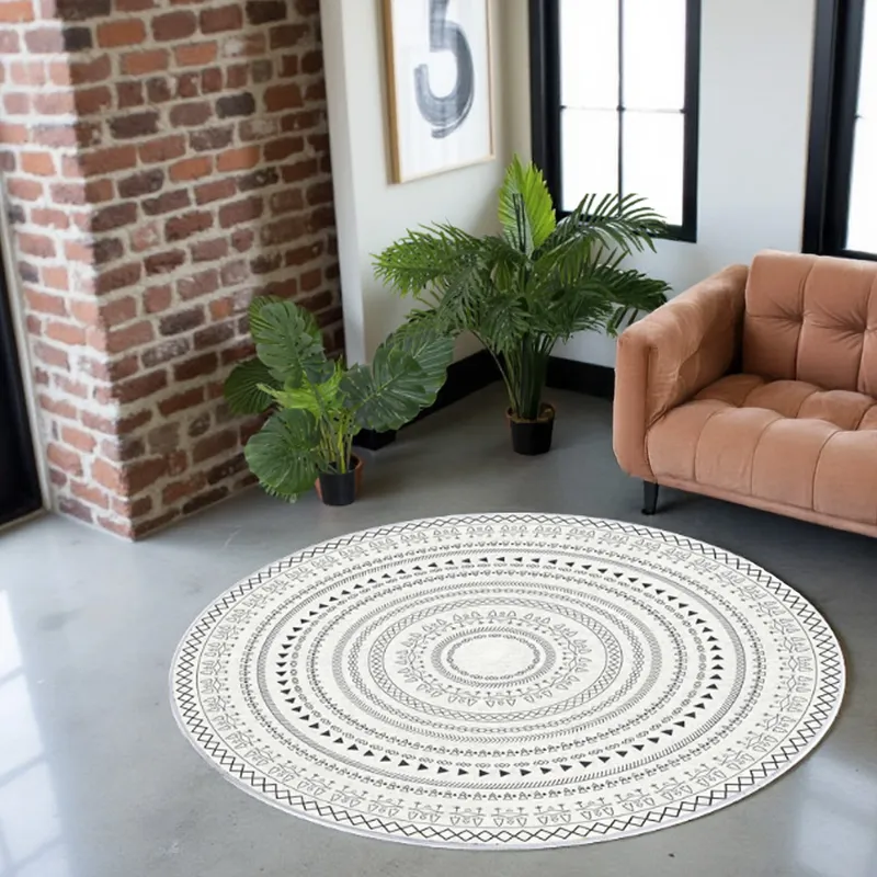 Dywan Okrągły Novo 200x200 cm Pluszowy Do Salonu - Zenit