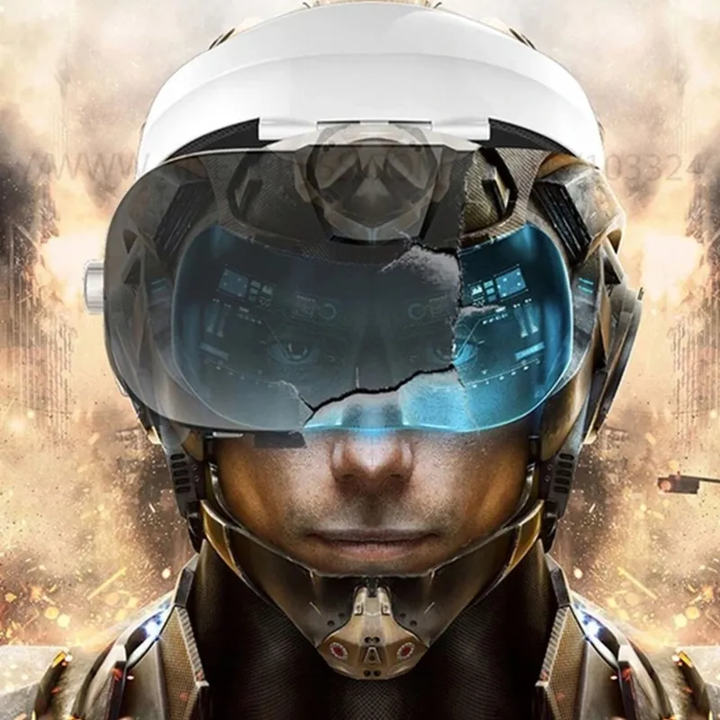 Okulary Gogle VR 3D 360° Fiit 3F Ze Słuchawkami - Biały