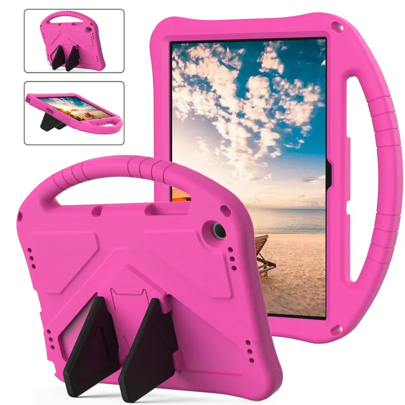 Etui Galaxy Tab A11+ A9+ 10.9" FunColor Ochronne Podstawka - Różowy