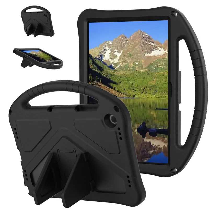 Etui Do Galaxy Tab A11+ Plus A9+ Plus 10.9" FunColor Z Podstawką - Czarny