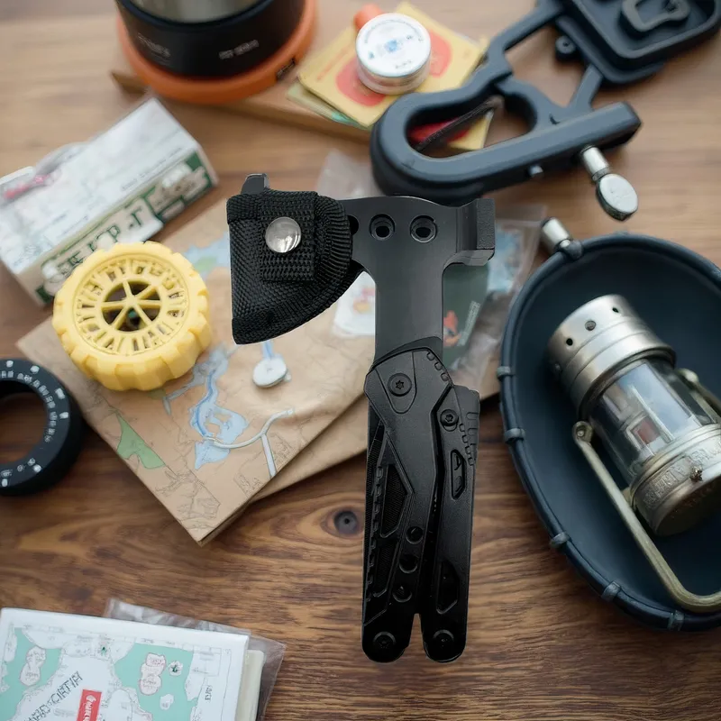 Multitool Siekiera Szczypce Survivalowy MTAX Model 5 - Czarny