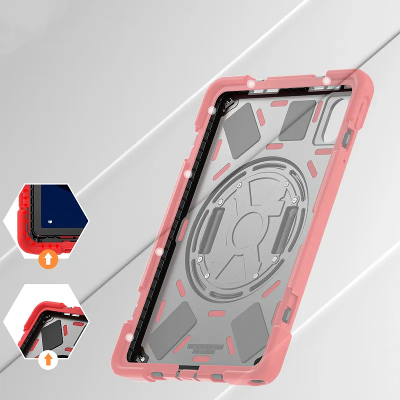 Etui Shockproof Z Uchwytem Do Lenovo Tab M11 10.95 - Czerwone