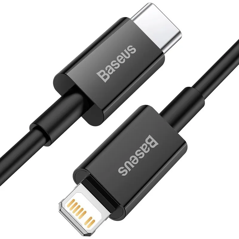 Kabel BASEUS Superior Series USB-C/Lightning PD 20W 1m - Czarny
