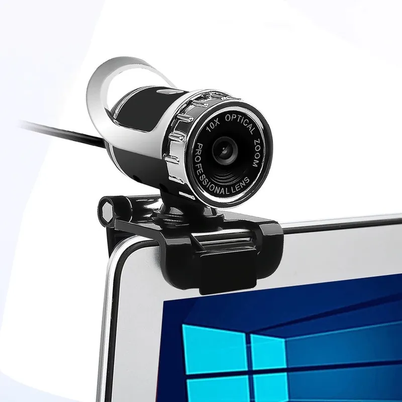 Kamera Internetowa Full HD Z Mikrofonem Do PC Laptop A859 - Czarna