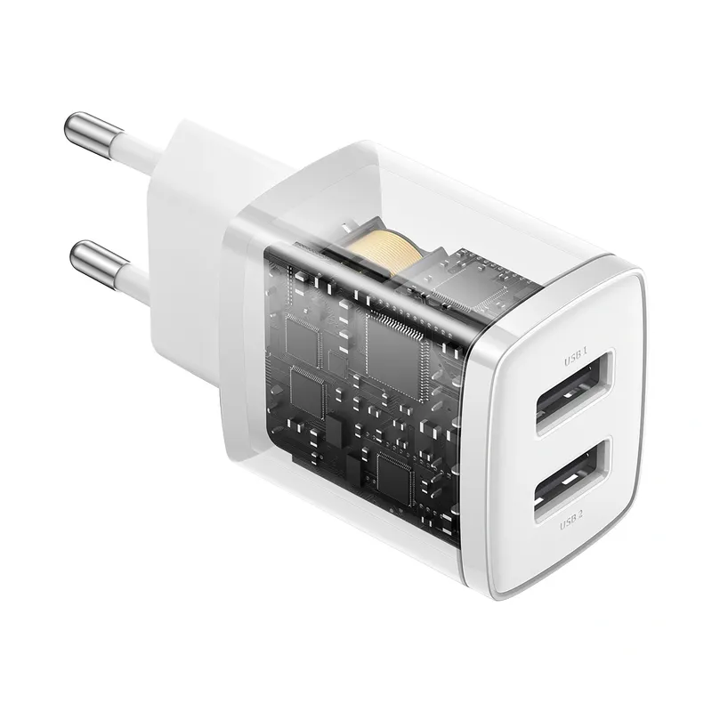 BASEUS Compact Ładowarka Sieciowa 2X USB 10.5W