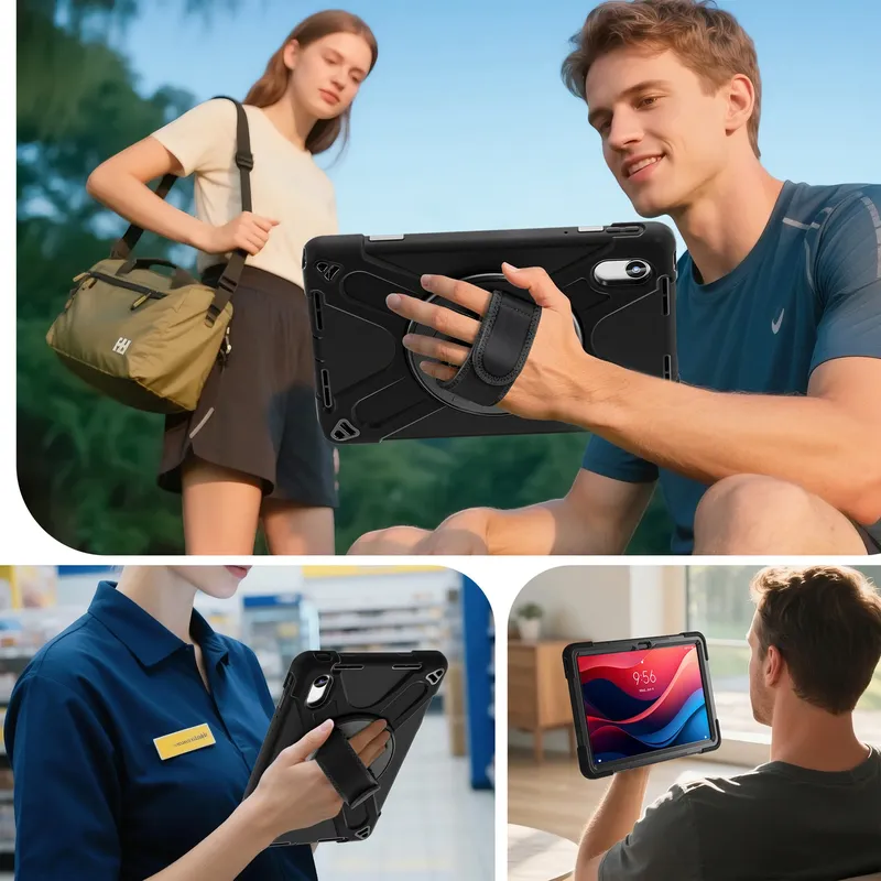 Etui Pancerne Armor Do Idea Tab 11" Z Podstawką – - Czarny