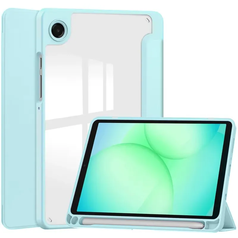 Etui Clear Pencil Galaxy Tab A11+ 10.9 2025 X230/X235/X236 A9+ - Niebieski
