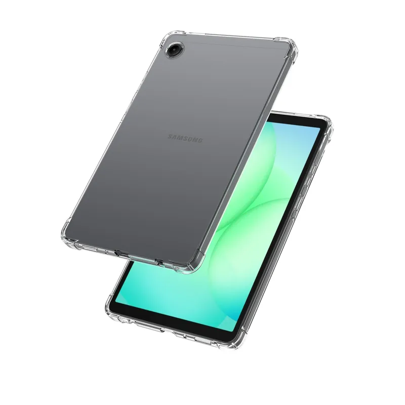 Etui Do Galaxy Tab A11+ A9+ 10.9 Silikonowe Plecki Z Podstawką - Bezbarwne