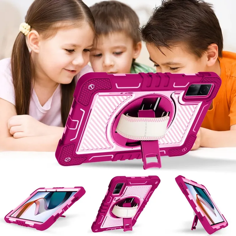 Etui Pancerne Shockproof Do XIAOMI Redmi Pad SE 11 2023 - Różowe Złoto