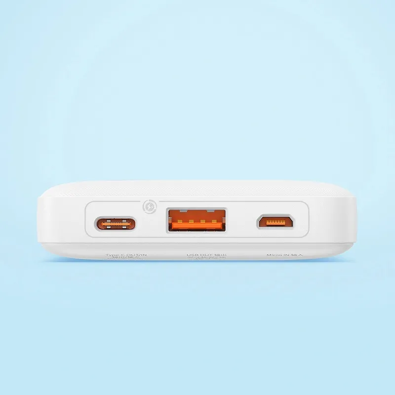 Powerbank BASEUS Airpow 20W 10000mAh Z Kablem USB-C - Biały