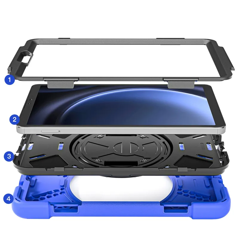 Etui Pancerne Shockproof Do SAMSUNG Galaxy Tab A9 8.7 2023 - Niebieskie