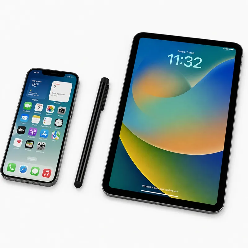 Rysik Stylus Pen Do Tabletu I Telefonu Uniwersalny - Czarny