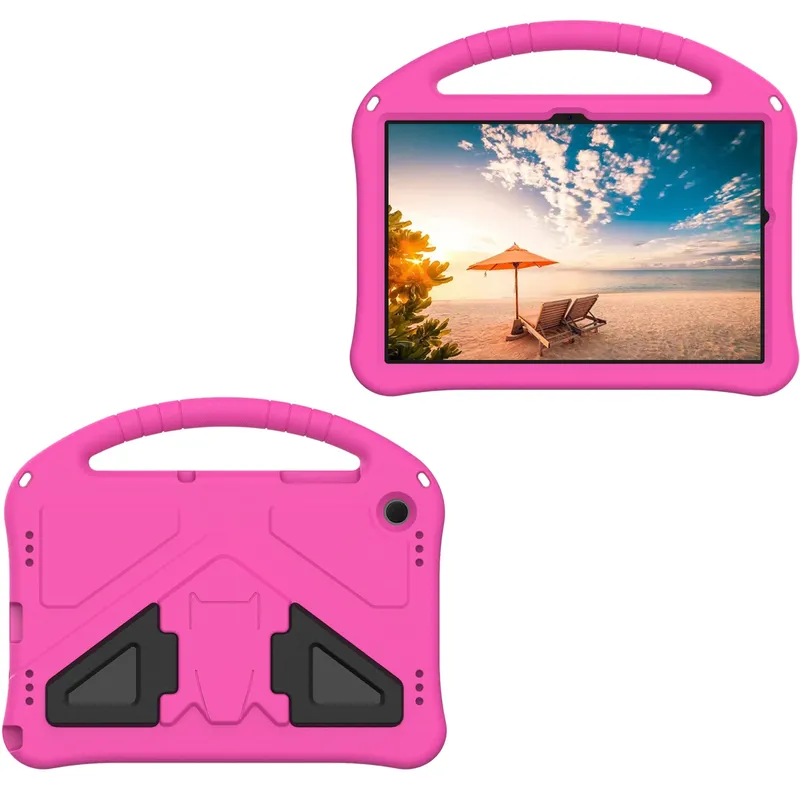 Etui Galaxy Tab A11+ A9+ 10.9" FunColor Ochronne Podstawka - Różowy