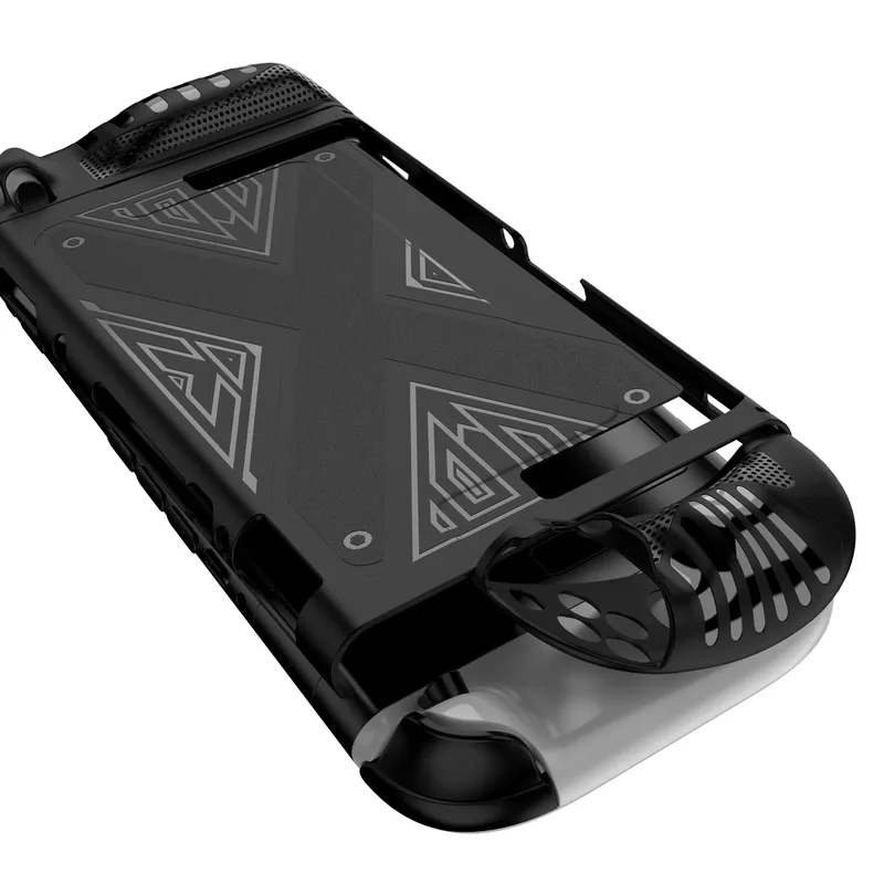 Etui Do Nintendo Switch 2 Silikonowe Kickstand 3-CZĘŚCIOWE - Czarne