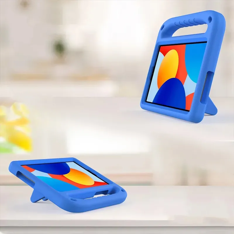 Etui FunColor Do Redmi Pad SE 8.7 2024 Z Podstawką Niebieskie
