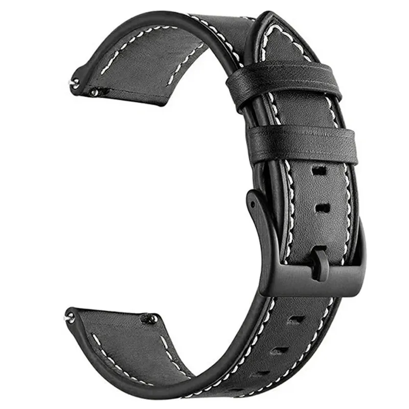 Pasek Skórzany Do Huawei Watch GT 3 42 - Czarny