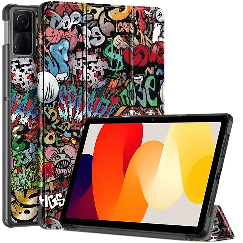 Etui Graficzne Z Klapką Do XIAOMI Redmi Pad SE 2023 11 - Wielokolorowe