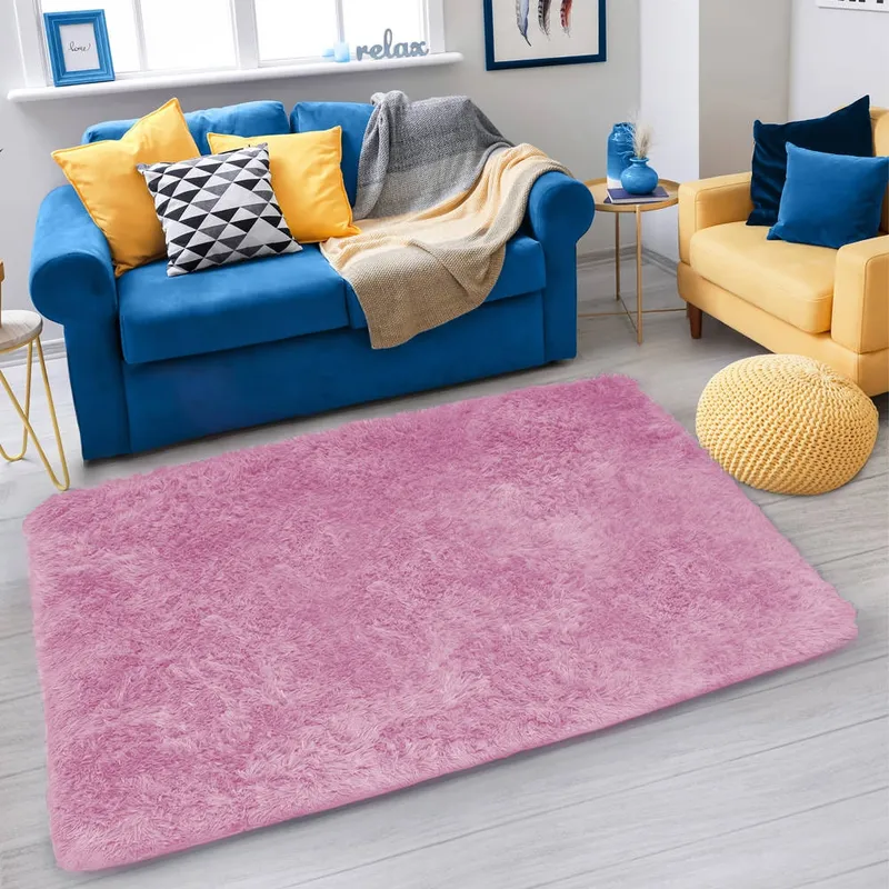 Dywan Shaggy 150x100 cm Miękki I Puszysty Do Salonu - PinkPanther