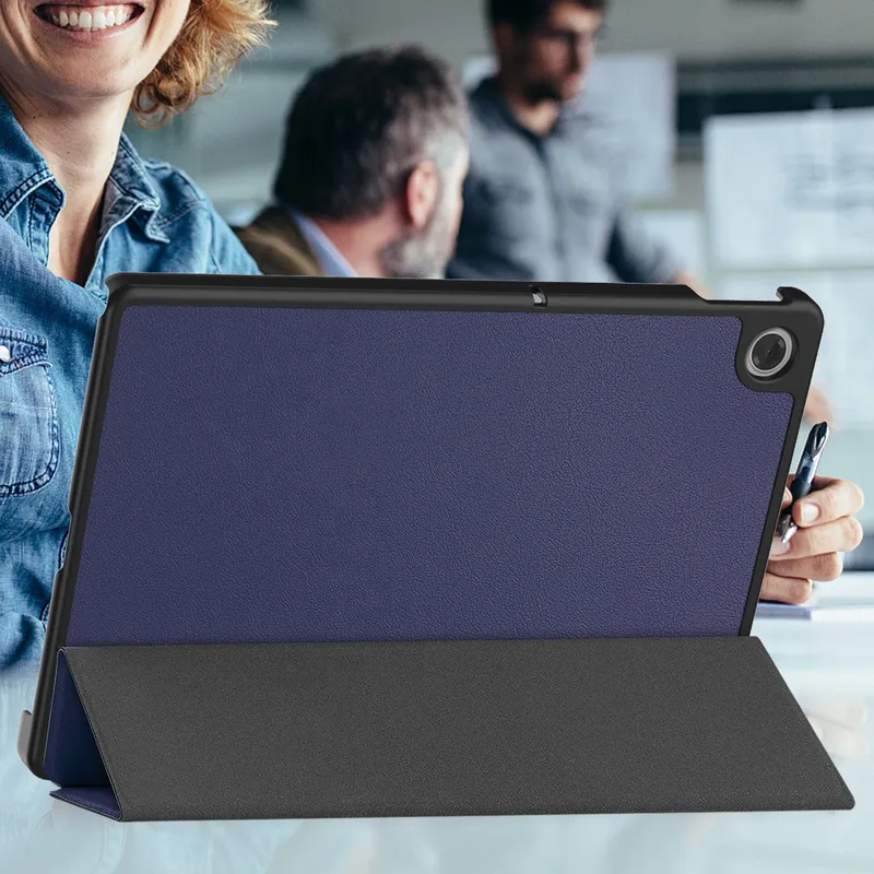 Etui Smart Do Lenovo Tab 10.1 2025 Z Klapką I Podstawką - Granatowe