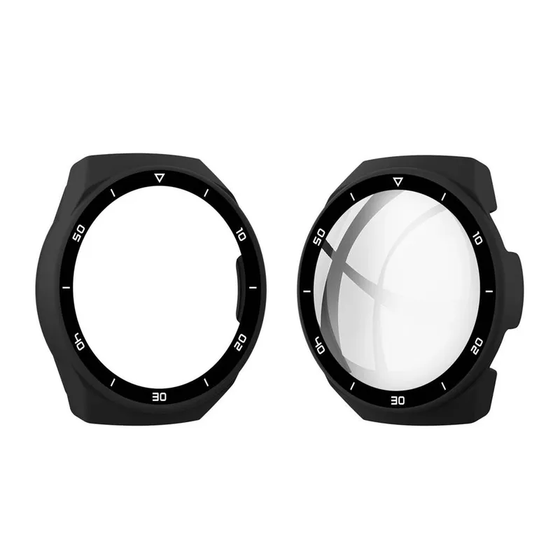 Etui Do Huawei Watch GT 2E Z Szkłem Hartowanym 2w1 - Czarne