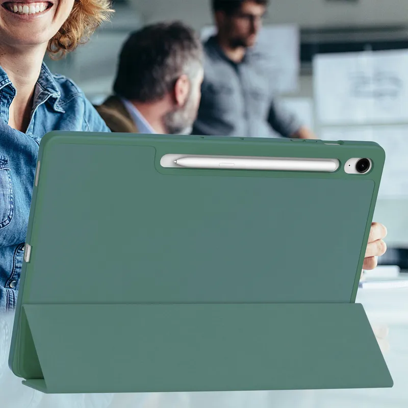 Etui Smart Case SAMSUNG Galaxy Tab S10 FE Plus 13.1 - Ciemnozielony