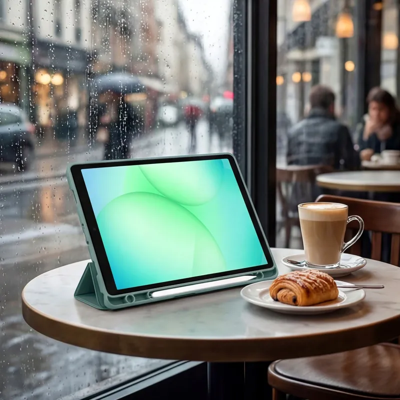 Etui Do Galaxy Tab A11+ A9+ 10.9 11 2025 2023 Z Klapką Na Rysik - Zielone