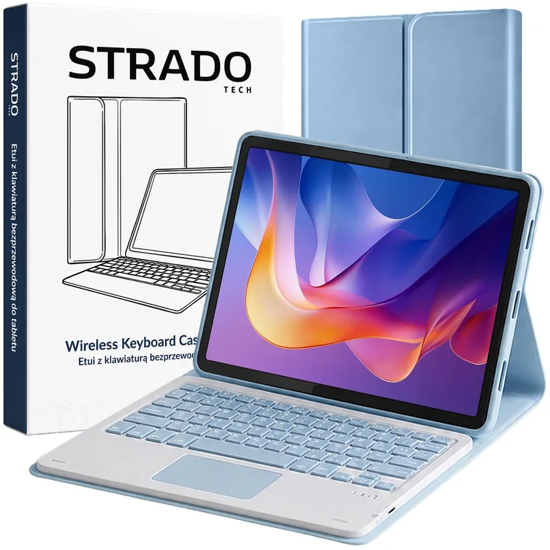 Etui Klawiatura Do Redmi Pad 2 11" 2025 Z Touchpadem - Niebieski