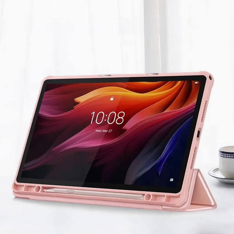 Etui Z Klapką Clear Do Lenovo Tab K11 Plus 11.45 - Różowe