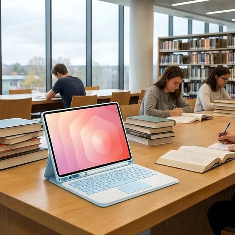 Etui Z Klawiaturą Bluetooth Do SAMSUNG Galaxy Tab S11 11" - Niebieski