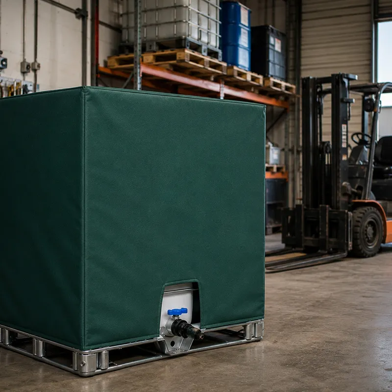 Pokrowiec Na Zbiornik IBC 1000l Mauzer 100x120x116 cm - Zielony