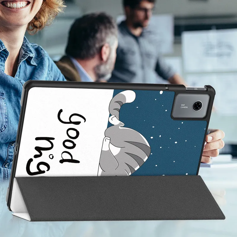 Etui Graficzne Do Lenovo IdeaTab 11 Z Klapką I Podstawką - Cat