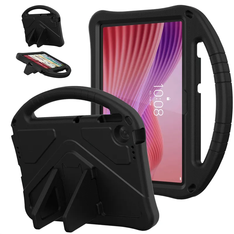 Etui FunColor Do Lenovo Tab 10.1 2025 Ochronne Z Podstawką - Czarne