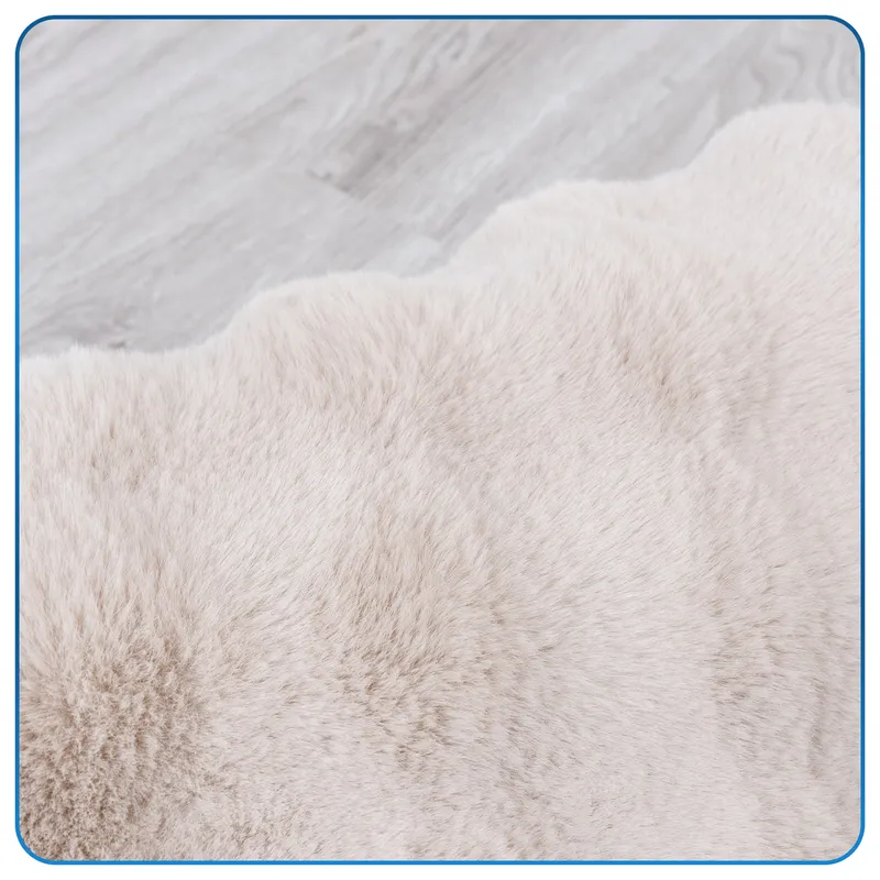 Dywan Okrągły Rabbit Bubble 120 cm - Beżowy