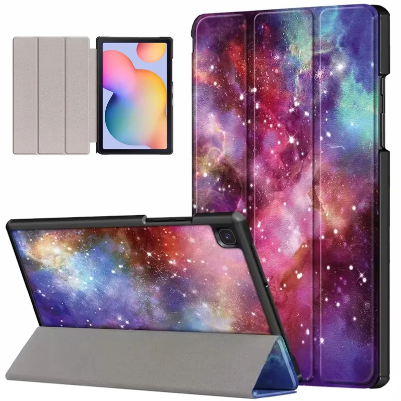 Etui Graficzne Z Klapką Do Galaxy Tab S6 Lite 10.4 - Galactica