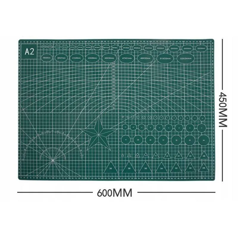 Mata Modelarska Dwustronna Do Cięcia 60x45 A2 Samoregenerująca - Zielony